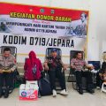 Sinergitas TNI-Polri, Polisi Ikuti Donor Darah Dalam Rangka Peringatan Hari Kartini di Kodim 0719/Jepara