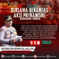 Polres Jepara Imbau Masyarakat tidak Takut Laporkan Aksi Premanisme