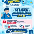 Info Penting Untuk Warga Jepara..! Penduduk yang Berusia 16 Tahun Bisa dan Wajib Perekaman E-KTP